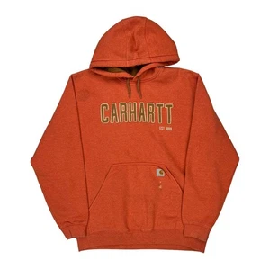 Sudadera con capucha Carhartt Spellout - algodón naranja grande - Imagen 1 de 7