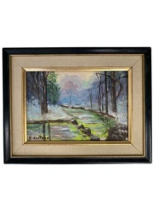 Reginald Kray (Englisch, 1933-2000) Landschaft Ölgemälde gerahmt Sammlerstück Kunst - Bild 1 von 5