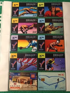 LOT 10 TÉLÉCARTES CANADA – BC TEL VICTORIA 94 + HOCKEY & PATINAGE - Imagen 1 de 2