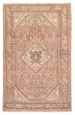 Alfombra oriental vintage anudada a mano alfombra tradicional de lana de 3'5" x 5'3" Foto 1 de 4