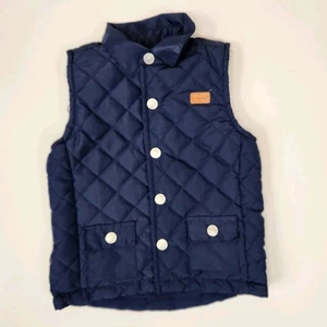 Gilet imbottito blu trapuntato 7 For All Mankind taglia 2T con bottoni a pressione - Foto 1 di 4