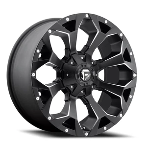 Fuel Assault D546 20x9 +7 6x120mm 67mm Matte Black Milled - Foto 1 di 3