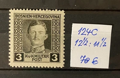 Austria/Bosnia - 1917 - Michel 124 C Spez. - Sin usar - Imagen 1 de 2