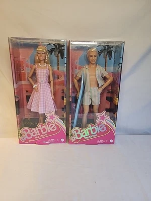 Barbie The Movie Doll Margot Robbie And Ken Collectible NIB - Image 1 of 4