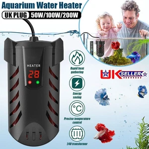 Aquarium Water Heater Aqua Fish Tank Thermosafe LCD Digital Submersible 200W - Picture 1 of 21