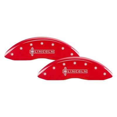 For Lincoln MKZ 13-20 Caliper Covers Gloss Red Caliper Covers w Lincoln / Star Foto 1 de 2