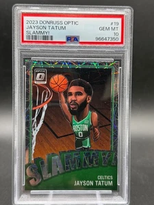 2023-24 Panini Donruss Optic Jayson Tatum Slammy #19 Celtics PSA 10 Case Hit SSP - Bild 1 von 2