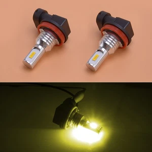 2Pcs 80W H11 Yellow LED Headlight High Low Beam Bulbs Bright 6500K 660000LM Good - Picture 1 of 6