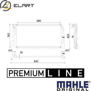 RADIATOR ENGINE COOLING CR 2315 000P FOR MINI B38A15A/A15F B36A15A 1.5L 3cyl - Picture 1 of 8