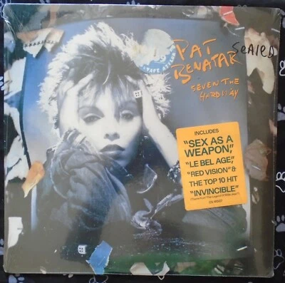PAT BENATAR, Seven The Hard Way [with hype sticker] USA New Old Stock Sealed LP - Image 1 of 2