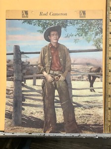 Vintage Allied Artists Movie Star Card Rod Cameron Fighting Mike McCall