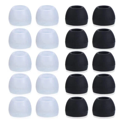 20Pcs Premium Ear Tips Silicone Replacement Earbud black /white - Image 1 of 4