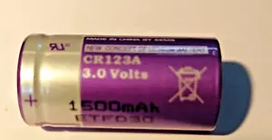 CR123 Batteries CR123A 3V Lithium Photo Camera Panasonic - Pack of four. - Picture 1 of 2