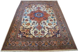Heriz 370x270 Heris Tebris Täbriz Tabriz Carpet Rug handgeknüpft Orientteppich - Bild 1 von 12