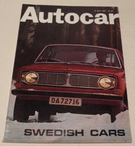 Autocar 6 July 1967 Swedish cars, Volvo 144S, Jaguar S-Type, Selective automatic - Imagen 1 de 5