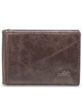 NEW MANCINI LEATHER RFID PROTECTED FRONT POCKET MONEY CLIP ID WALLET DARK BROWN
