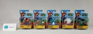 Juego de 5 figuras Jakks Super Mario de 2,5" ~ Mario, Ice Luigi, Yoshi, Boo, Piraña - Imagen 1 de 12