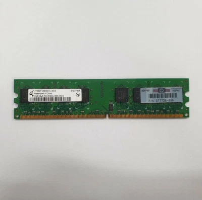 Infineon 1GB DDR2 RAM PC2-5300 667MHz non-ECC Unbuffered CL5 HYS64T128020HU-3S-B - Image 1 of 2