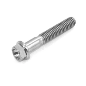 m7 x 35 mm Titanium Hex Flange Bolt Screw Gr5 thread pitch x 1.0 Life Guarantee - Picture 1 of 2