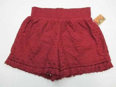 new XHILARATION Shorts Women's Size XS Casual High Waist Crochet Summer SH6450 - Image 1 of 4