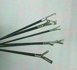 Laparoscopic Grasper Maryland Fenestrated Babcock Forcep Instrument Set 5mm 6Pc - Picture 1 of 12