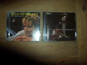 2 CD The Very Best Of Rod Stewart by Rod Stewart (2001) & Eric Clapton Unplugged - Foto 1 di 3