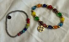 Autism Awareness Rustic Cuff Set Of 2 Bracelets With Dust Bag