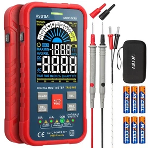 Probador Multímetro AstroAI 10000 Cuenta TRMS Rango Automático Color Pantalla LCD Dig... - Imagen 1 de 7