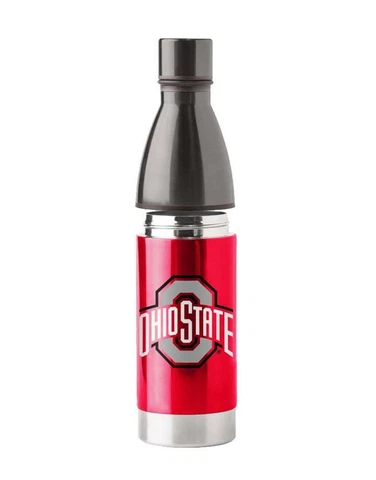 Ohio State Buckeyes 25 oz Stainless Steel Water Bottle NCAA Boelter Hot / Cold Cover