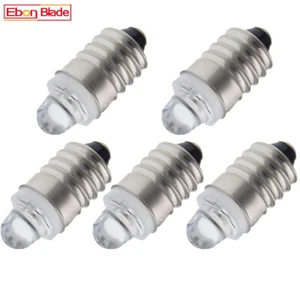 5Pcs 3V E10 LED Flashlight Torch Replace Bulb Mes Screw Base Lamp Warm White DC - Picture 1 of 6