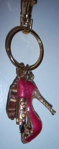 AURORA BOREALIS HIGH HEEL LIPPENSTIFT MUSCHEL SCHLÜSSELANHÄNGER CHARMS - Bild 1 von 6