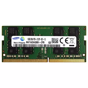 Samsung 16GB DDR4 2133MHz SODIMM 260pin 17000 Laptop Memory RAM M471A2K43BB1-CPB - Picture 1 of 1