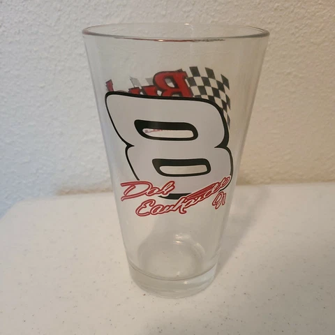 NASCAR Dale Jr #8 Budweiser Official Beer of NASCAR Beer Glass Cover