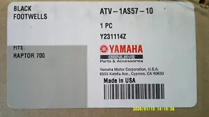 Yamaha Raptor 700 Edición Especial Reposapiés y Extensiones P/N1 S3-F16G0-V0-00 NUEVO - Imagen 1 de 9