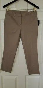 NWT WORTHINGTON Khaki Taupe Slim Fit Stretch Dress Pants Sz.2 Petite - Picture 1 of 8