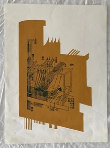 DE COLECCIÓN EDICIÓN LIMITADA IMPRESIÓN ARTÍSTICA FIRMADA A MANO TELAR ASIÁTICO JAPONÉS DECANO DINO KONOPISOS - Imagen 1 de 3