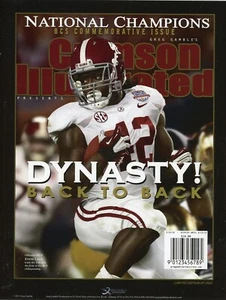 Alabama Crimson Tide 2012-13 Dynasty Back to Back BCS Football Print Eddie Lacy - Picture 1 of 1