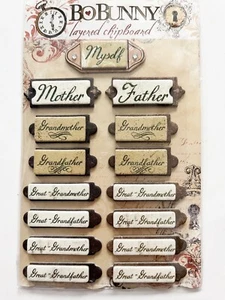 Pegatinas familiares, adornos familiares, suministros para hacer tarjetas, pegatinas patrimoniales - Imagen 1 de 4