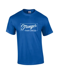 Stonger Than Cancer Inspirational Breast Cancer Awareness Unisex Fight Against - Picture 1 of 4