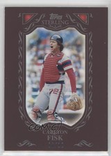 2009 Topps Sterling Burgundy /10 Carlton Fisk #105 HOF