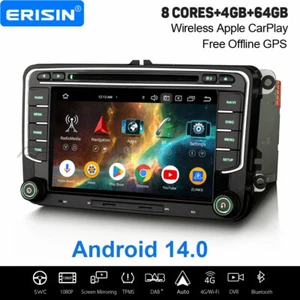 Android 14 Navi Autoradio Für VW Passat B6 Golf 5/6 Tiguan Sharan Polo T5 Skoda - Bild 1 von 24