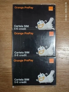 Orange Romania Prepaid SIM Card 4G with 5 Euro Credit - Worldwide Roaming - NEW - Bild 1 von 2