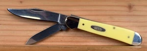 CASE XX USA #3249 CV YELLOW SYNTHETIC SMOOTH COPPERHEAD KNIFE 2021 - Picture 1 of 15