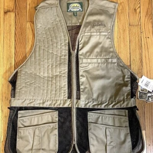 Cabelas Vest Men 2XL Beige BIRD Hunting Outdoor Gear Jacket Fishing Utility Vtg - Picture 1 of 14