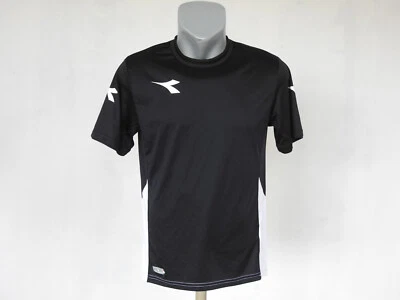 Camiseta deportiva Diadora para hombre ropa deportiva negra talla S cuello redondo Foto 1 de 4