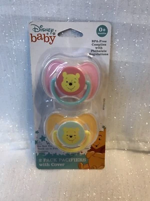 Disney Bebé Niña Infantil Chupete Binky Chupete Winnie The Pooh Amarillo Rosa 0+M   Foto 1 de 4