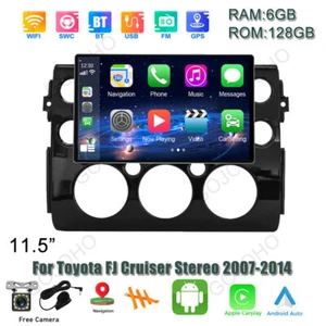 11.5 Inch Android 13 Radio GPS Head Unit for Toyota FJ Cruiser Stereo 2007-2014 - Picture 1 of 23