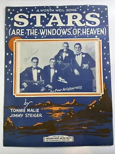 Le stelle sono le finestre del cielo Malie Steiger 1926 spartiti quattro aristocratici - Foto 1 di 13