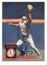 LUIS ALICEA 1994 DONRUSS AUTOGRAPHED SIGNED # 534 ST. LOUIS CARDINALS