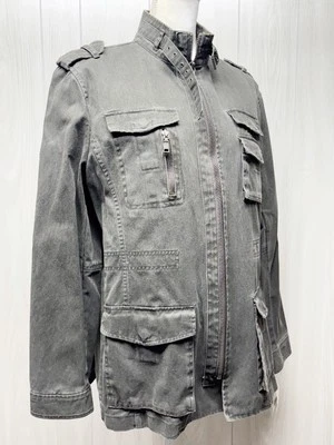 Chaqueta utilitaria de mezclilla para mujer INC International Concepts - talla mediana  Foto 1 de 4